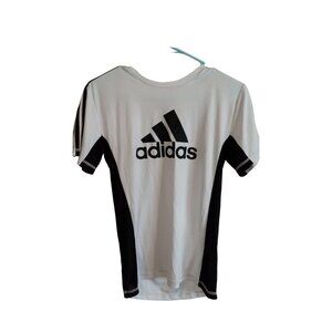 Adidas Boys White and‎ Black active wear top